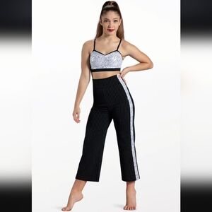 Weissman ELITE 12558 "Afterhours" Pinstripe Sequin Pant Set